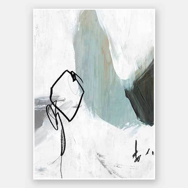 Defined II Unframed Art Print - Modern Abstract Wall Decor for Living Room, Bedroom & Office | Perfect for Home & Office Decor