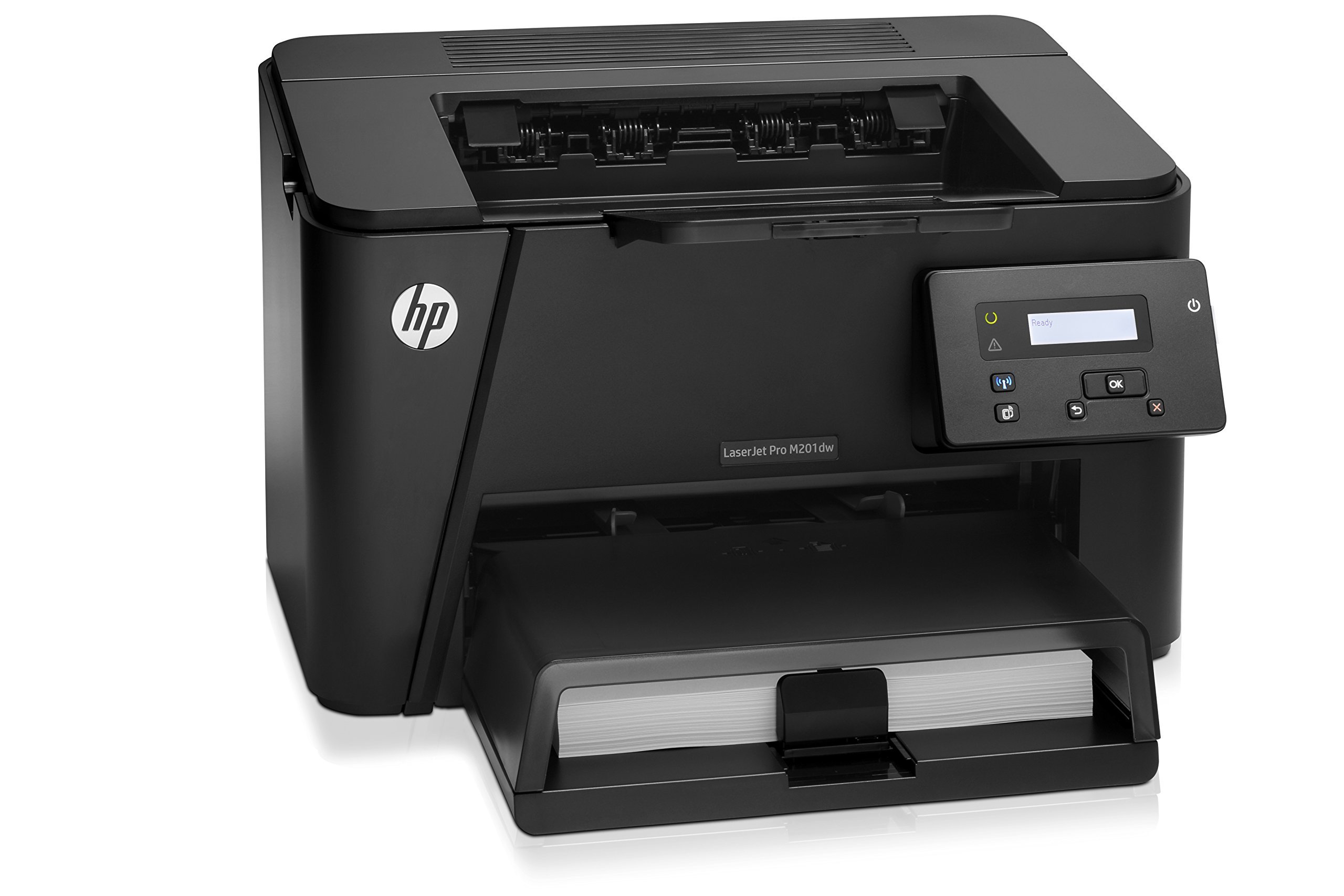 HP Laserjet Pro M201dw Wireless Monochrome Laser Printer with Amazon Dash Replenishment | Fast Printing for Home & Office | Compact Design for Small Workspaces (Renewed/Refurbished) - CF456A