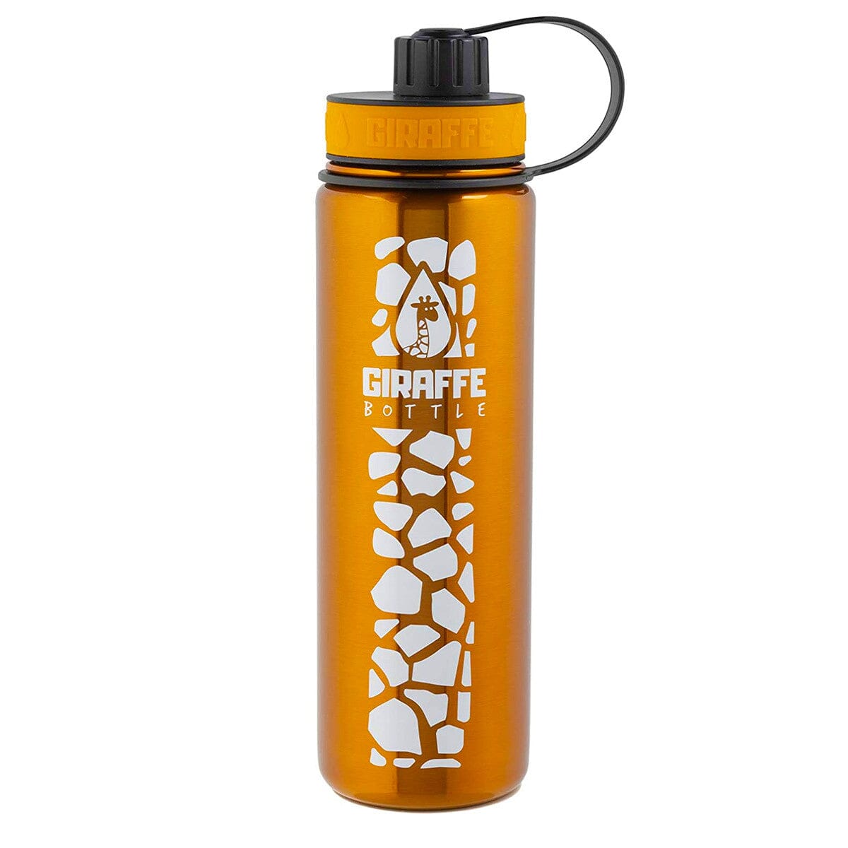 Premium 24oz Stainless Steel Water Bottle with Giraffe Design - Leak Proof & Insulated for Hot & Cold Drinks - Perfect for Hiking, Gym, School & Outdoor Activities