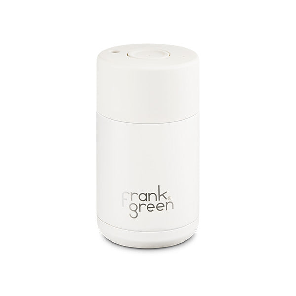 Frank Green Ceramic Travel Mug - Insulated Reusable Coffee Cup with Lid, Leak-Proof & Eco-Friendly - Perfect for Office, Commuting & Outdoor Adventures