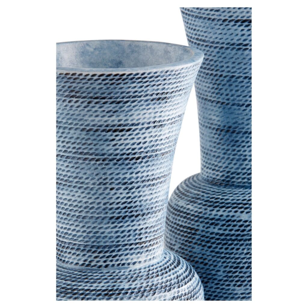 Cyan Design 11551 Hopewell Vase - Blue Ombre Small Ceramic Vase for Home Decor, Wedding Centerpiece, Tabletop Display & Gift Giving