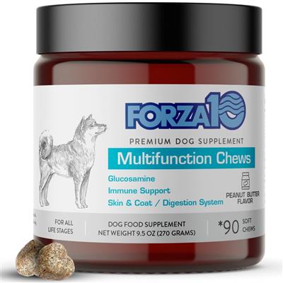 Forza10 Multifunctional Dog Supplement Chews - Supports Joint Health, Digestion & Immunity - Ideal for Active Dogs & Senior Pets