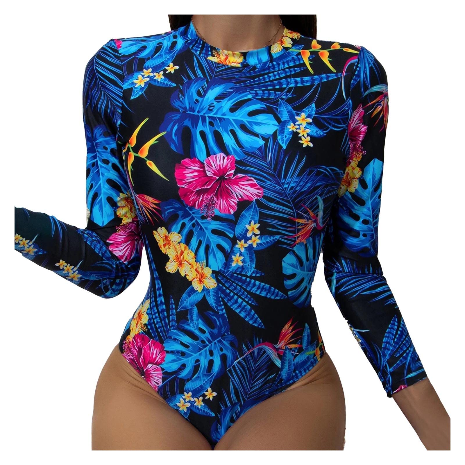 Sexy Women's Bikini Swimsuits - Printed Halter Tight Swimsuit for Beach, Pool & Summer Vacation | Fashion Siamese Swimwear for Women