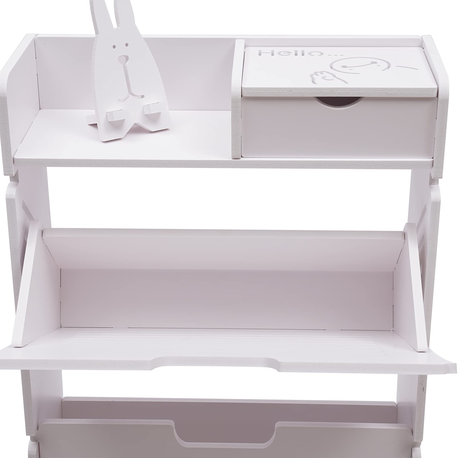 YIYIBYUS 2-Tier Narrow Shoe Cabinet - Multifunctional Space-Saving Shoe Rack Organizer for Entryway, Closet & Small Spaces - Modern Tilt-Out Design for Sneakers, Heels & Slippers - White Storage Solution for Home & Apartment