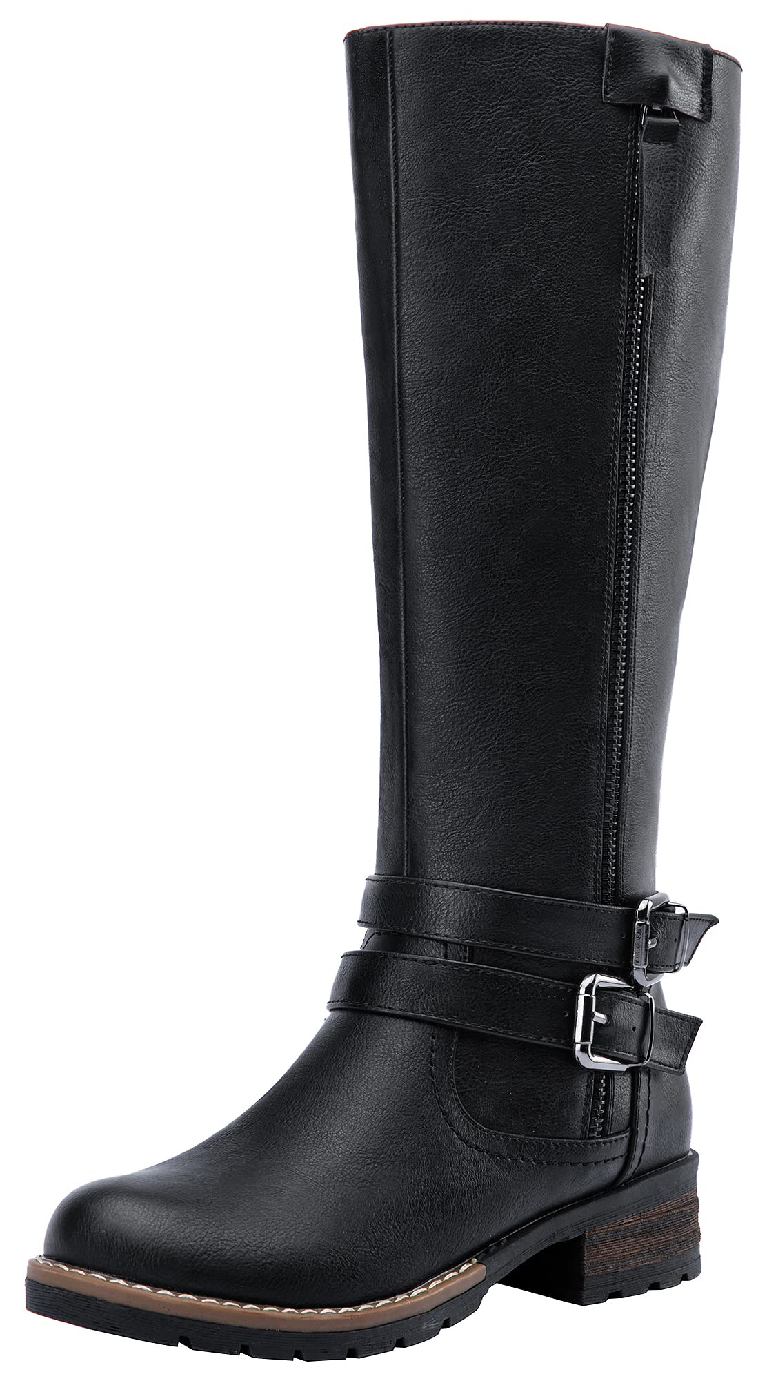 Jeossy 9660 Women's Knee High Riding Boots - Classic Tall Boots with Low Heel, Inside Functional Zipper & Decorative Outer Zip | Perfect for Equestrian, Casual Wear & Winter Fashion