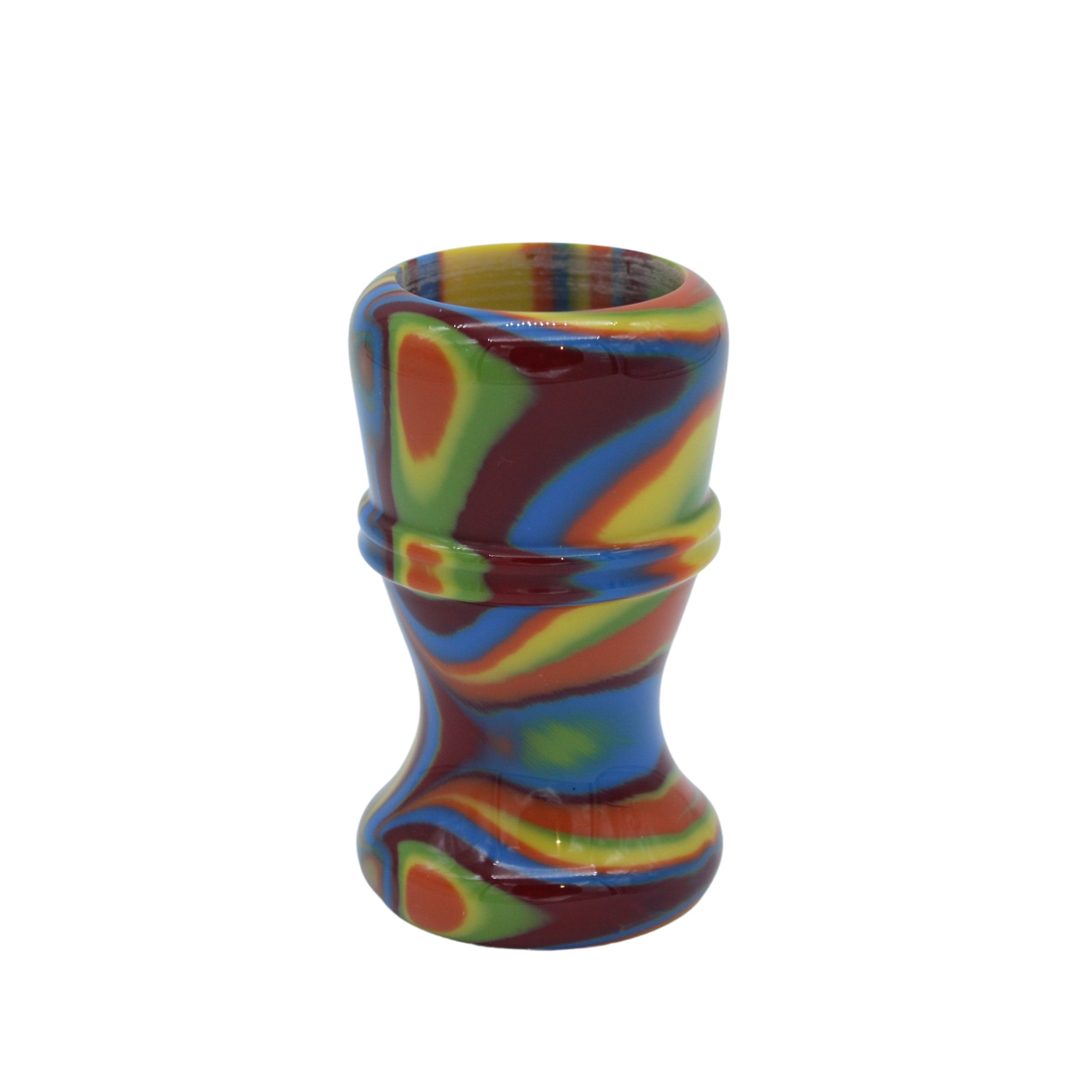 Premium Handcrafted Disco Shaving Brush Handle - Fits 24mm & 26mm Knots - Perfect for Wet Shaving & Grooming Gifts for Men