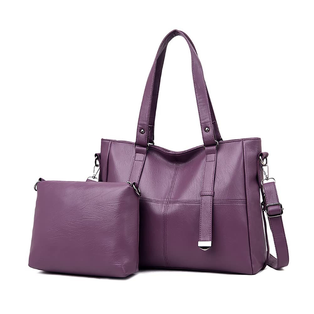 Stylish Large Tote Bags for Women - PU Leather Shoulder Bag Handbag with Comfortable Straps - Perfect for Work, Travel, Shopping & Daily Use