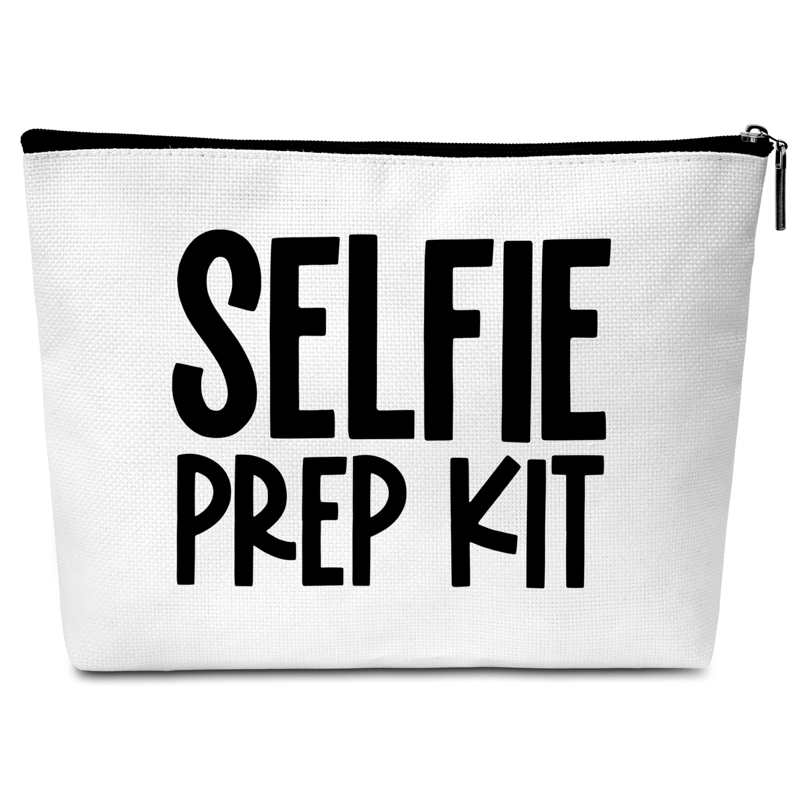 GREOXG Travel Makeup Bag - Waterproof Cosmetic Organizer with Zipper, Selfie Prep Kit for Women | Perfect Gift for Birthday, Graduation, Mom, Daughter, Sister | Great for Travel, Gym, Beach & Daily Use