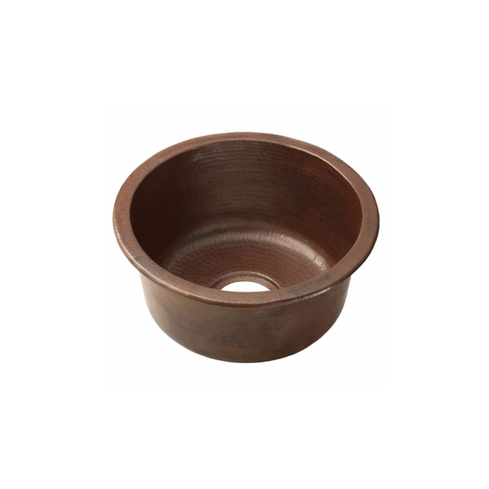 Native Trails Redondo Grande Hammered Copper Bar Sink - Premium Handcrafted Copper Kitchen Sink for Wet Bars, Outdoor Kitchens & Luxury Homes