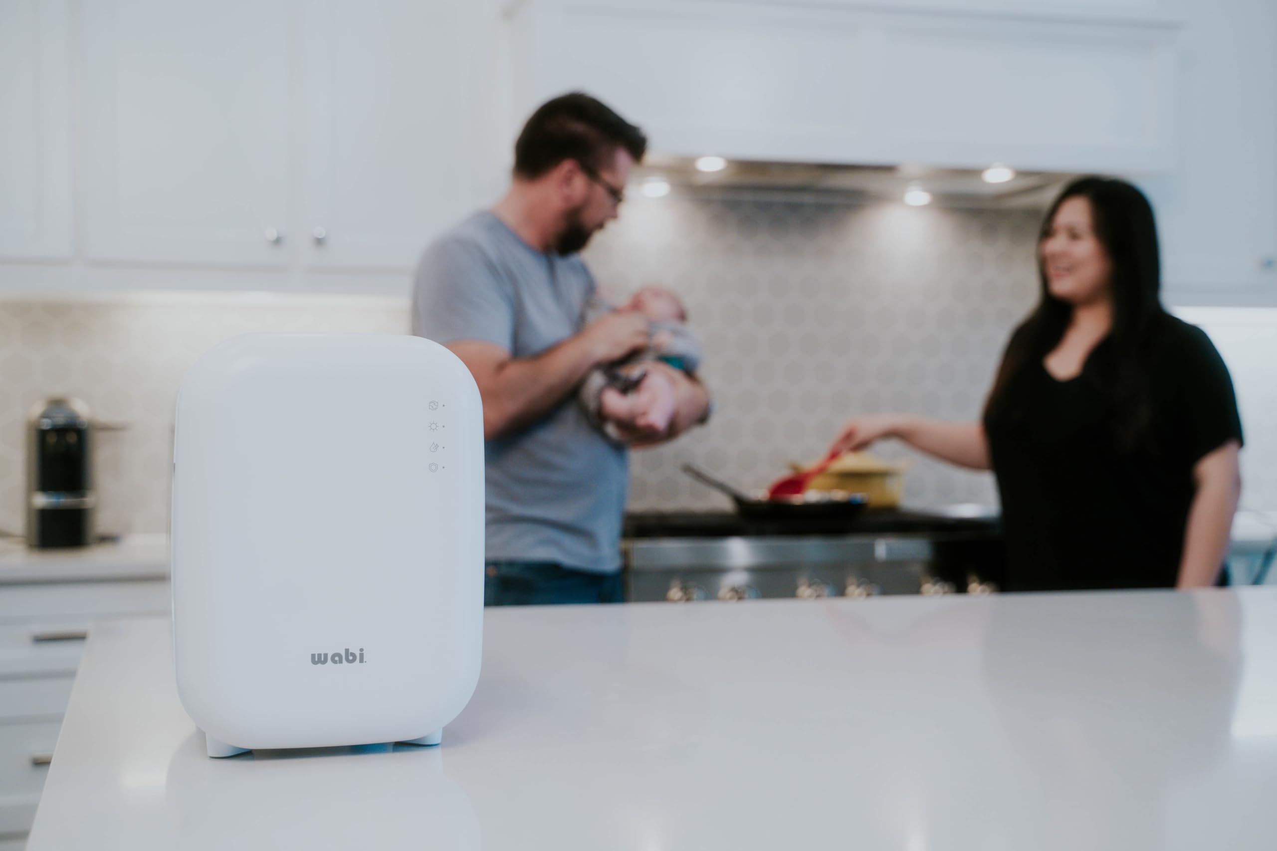 WABI UV LED 3-in-1 Sanitizer & Dryer MINI Box - Disinfect, Dry & Store Baby Bottles, Pacifiers, Electronics & More | Mercury-Free Touch Control | Smart Storage Mode (Fits 4-6 Bottles) | Perfect for Nursery, Kitchen & Travel