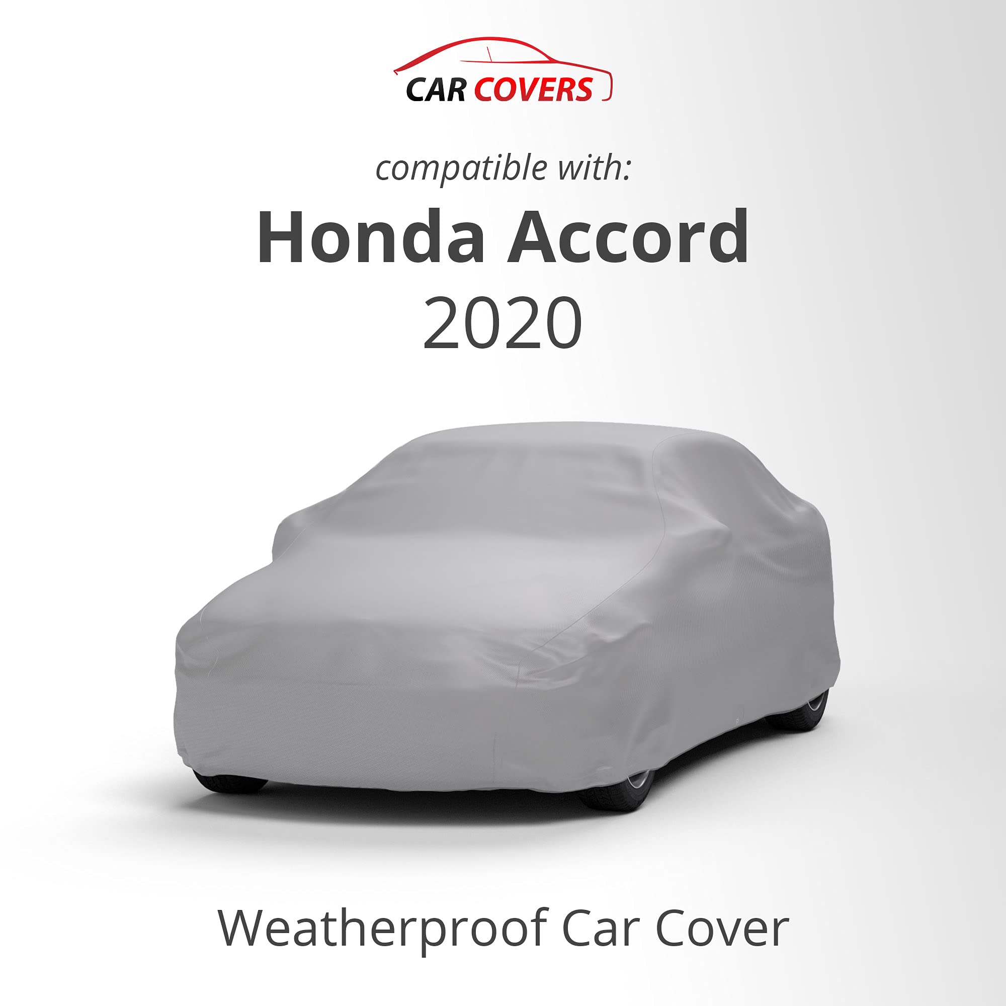 2020 Honda Accord Weatherproof Car Cover with Theft-Proof Cable Lock - Durable Outdoor Protection for All Seasons | Perfect for Parking, Travel & Long-Term Storage