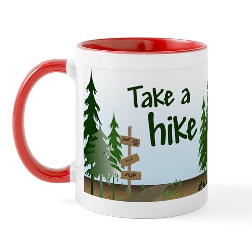 White/Red Inside - Take A Hike Mug
