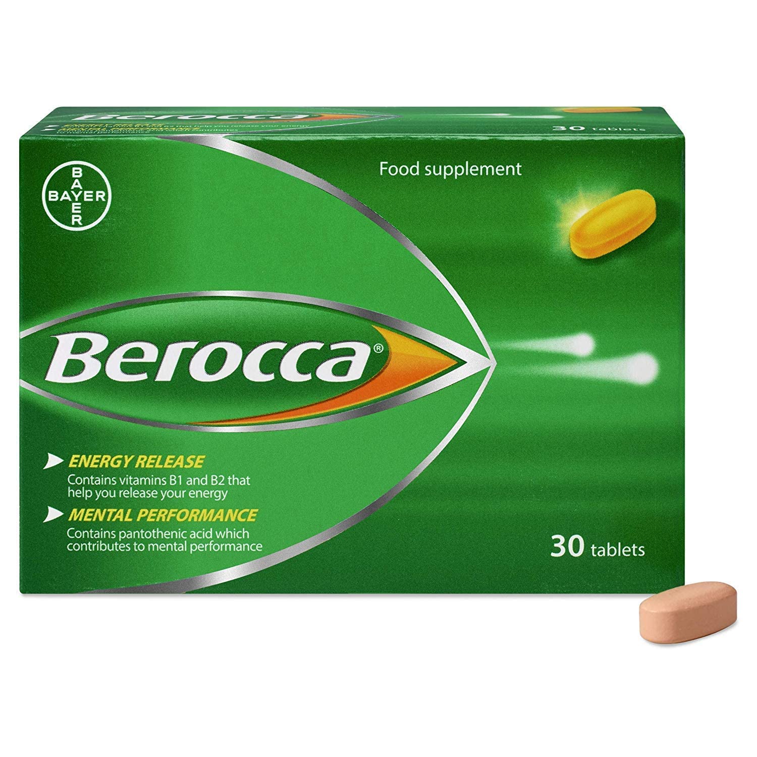 Berocca Multivitamin Effervescent Tablets - 30 Count | Immune Support & Energy Boost | Perfect for Workouts, Travel & Daily Wellness