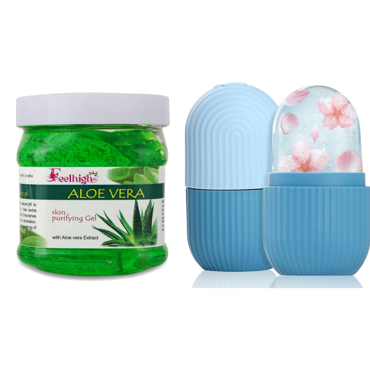 **Ice Roller for Face Massager - Reusable Cold Therapy Tool for Glowing & Clear Skin | Portable & Easy to Use | Reduces Puffiness & Soothes Skin | Perfect for Skincare Routine with Aloe Vera Gel (500ml) for Men & Women**    *(Use Cases: Morning skincare, post-workout recovery, sunburn relief, de-puffing under eyes, and enhancing serum absorption.)*