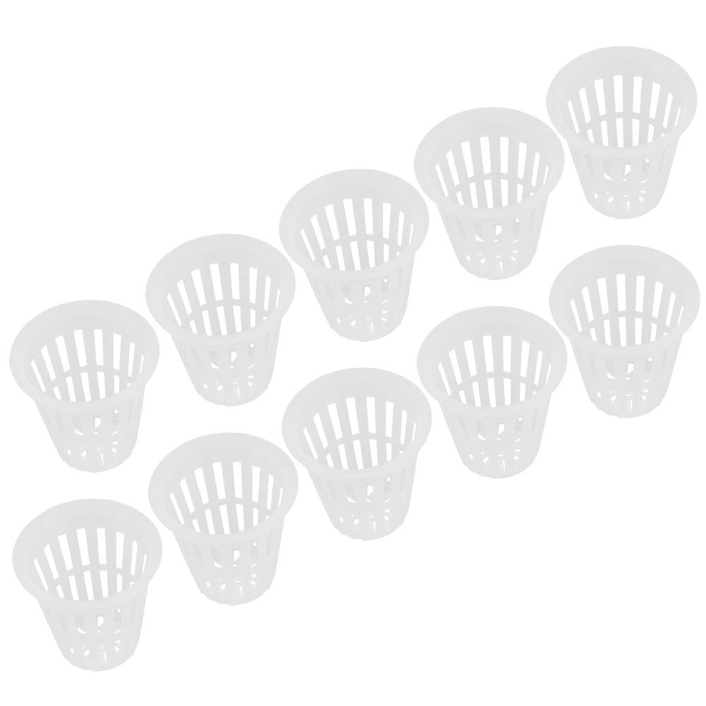 Hydroponic Baskets 10pcs - Durable Net Pots for Hydroponics & Balcony Gardening