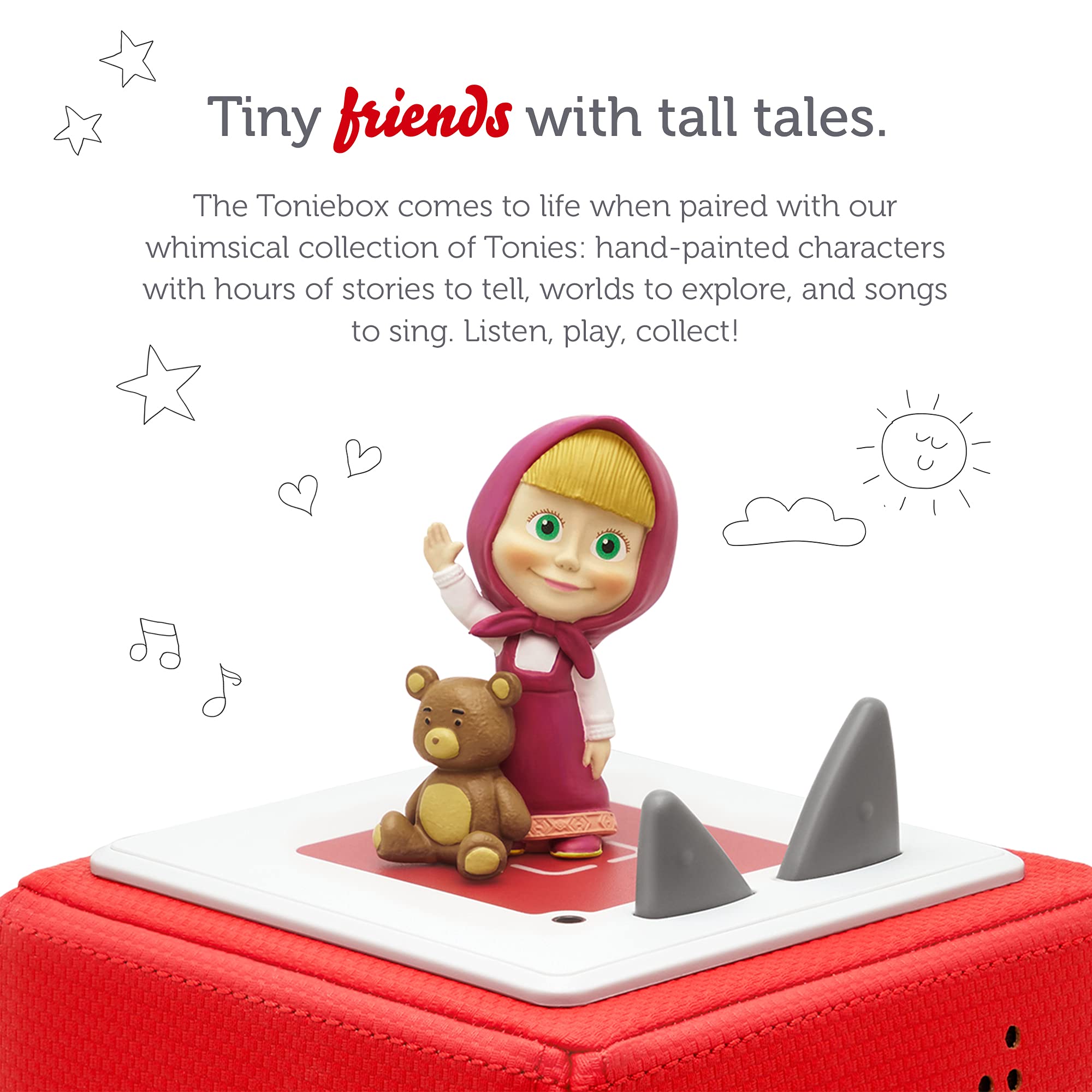 Tonies Masha & The Bear Interactive Audio Toy Figurine for Kids | Educational Storytelling Playtime | Perfect for Bedtime, Car Rides & Preschool Learning
