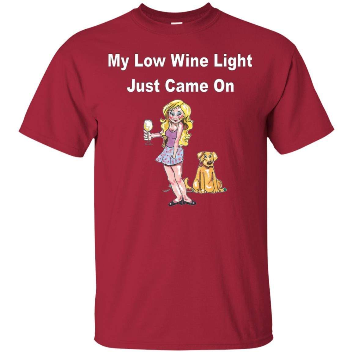 Low Wine Light Ultra Cotton Unisex T-Shirt | Soft & Comfortable Casual Tee for Men & Women | Perfect for Wine Tasting, Parties & Everyday Wear