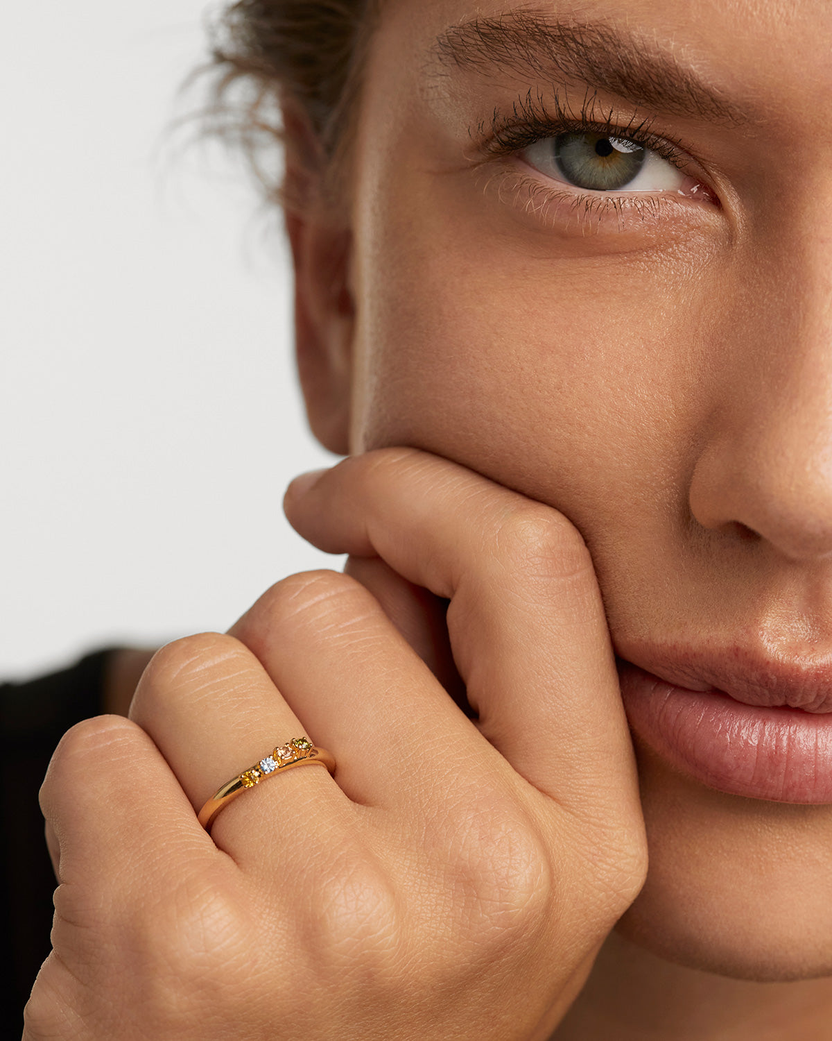 GRID 1 Rainbow Wing Ring - Colorful Stainless Steel Fashion Jewelry for Women - Perfect for Parties, Festivals & Everyday Wear