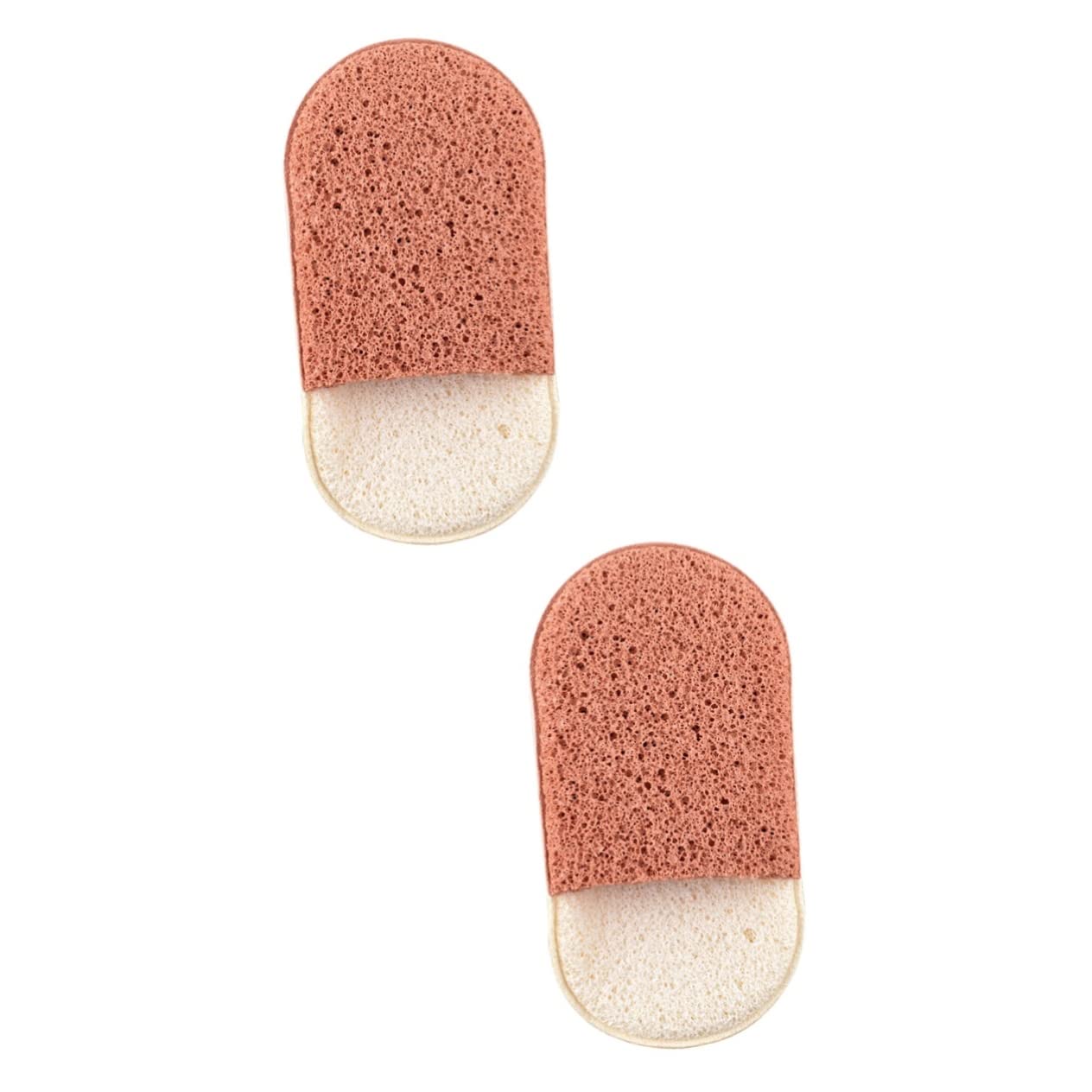 Minkissy Facial Cleansing Sponge 2pcs - Soft Exfoliating Face Puff for Deep Cleaning & Skin Care - Gentle Makeup Remover & Daily Facial Cleansing Tool for All Skin Types - Perfect for Travel & Home Skincare Routine