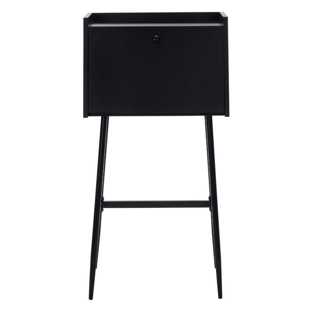 Safavieh Home Xander Modern Black Secretary Desk - Stylish Writing Desk for Home Office, Study & Workspace - Perfect for Small Spaces & Apartment Living