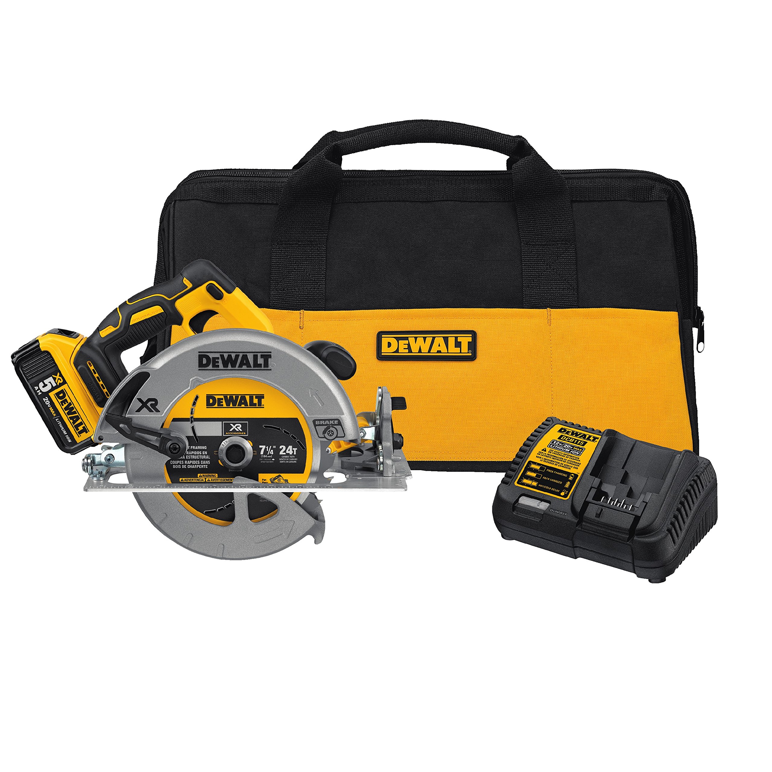 DEWALT 20V MAX* Cordless Circular Saw & Reciprocating Saw Combo Kit - Powerful Battery-Powered Tools for Woodworking, Construction & DIY Projects