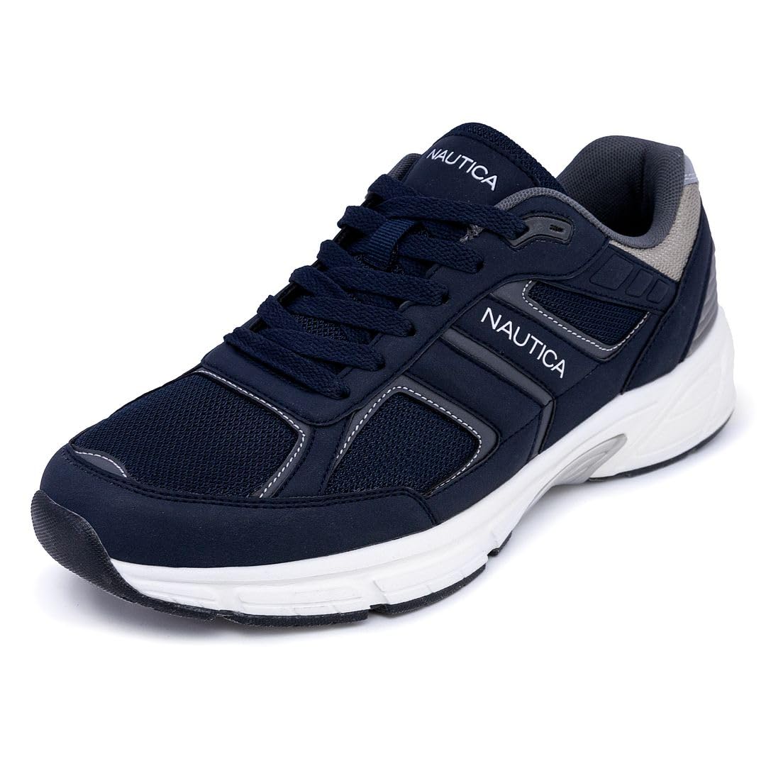 Nautica Men's Running Sneakers - Breathable Lightweight Athletic Shoes for Gym, Tennis & Jogging - Cushioned Comfort for All-Day Wear - Perfect for Workouts, Casual Wear & Outdoor Activities
