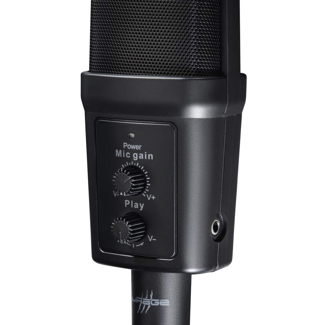 Hama uRage Micro xStr3am Revolution USB Microphone for Streaming, Podcasting, Voiceover, Vlogging & Gaming - Professional Studio-Quality Condenser Mic with Desktop Stand (Perfect for Twitch, YouTube & Home Recording)