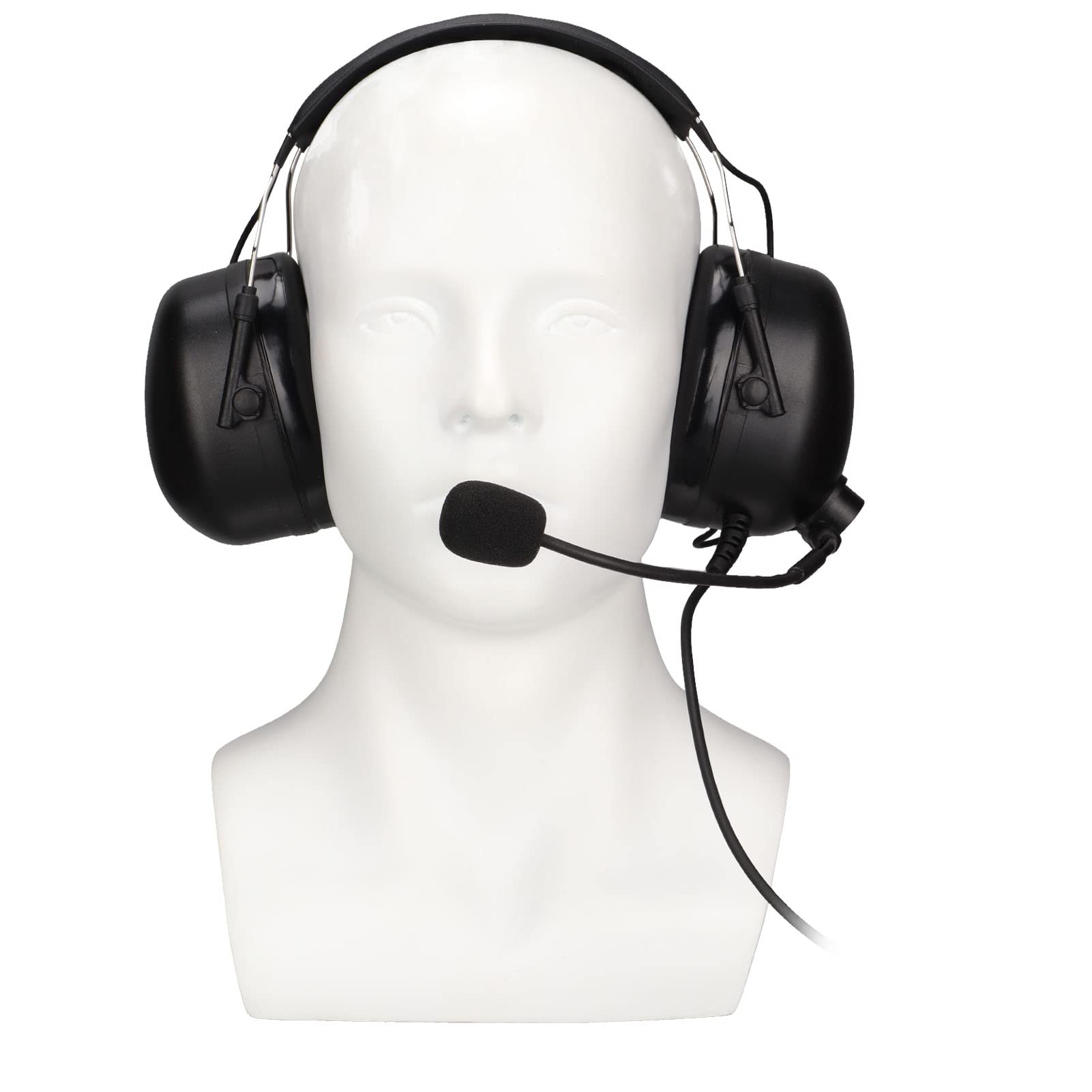 Gaeirt Heavy Duty Noise Cancelling Headphones with 2.5m/8.2ft Cable & 7.1mm Plug - Professional Hearing Protection for UV-9R Plus Radio - Perfect for Shooting Ranges, Construction Sites & Industrial Work