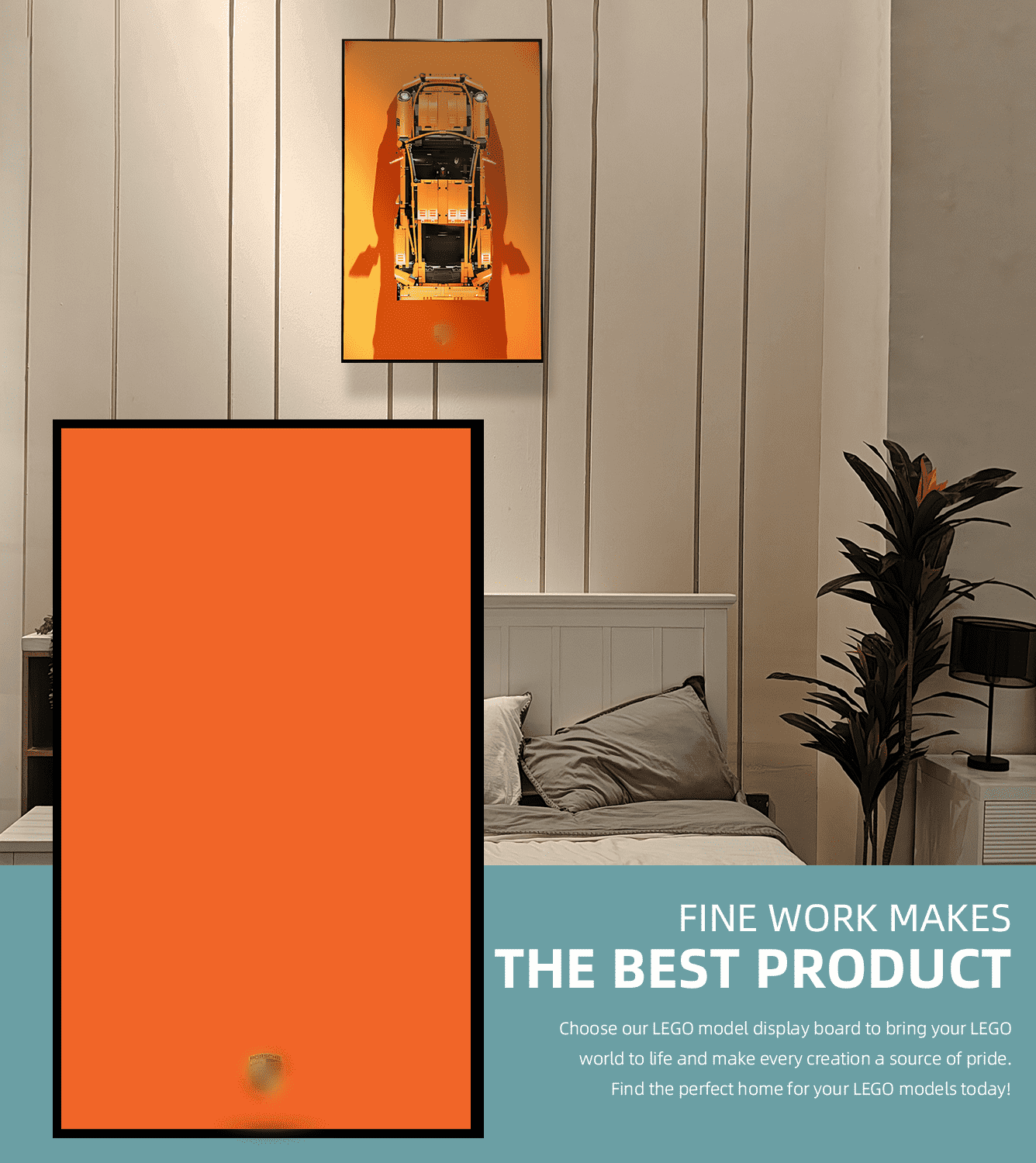 LEGO Technic Car Display Frame - Wall Mounted Showcase for LEGO Models | Perfect for Home Decor, Office Display & Collector's Showcase