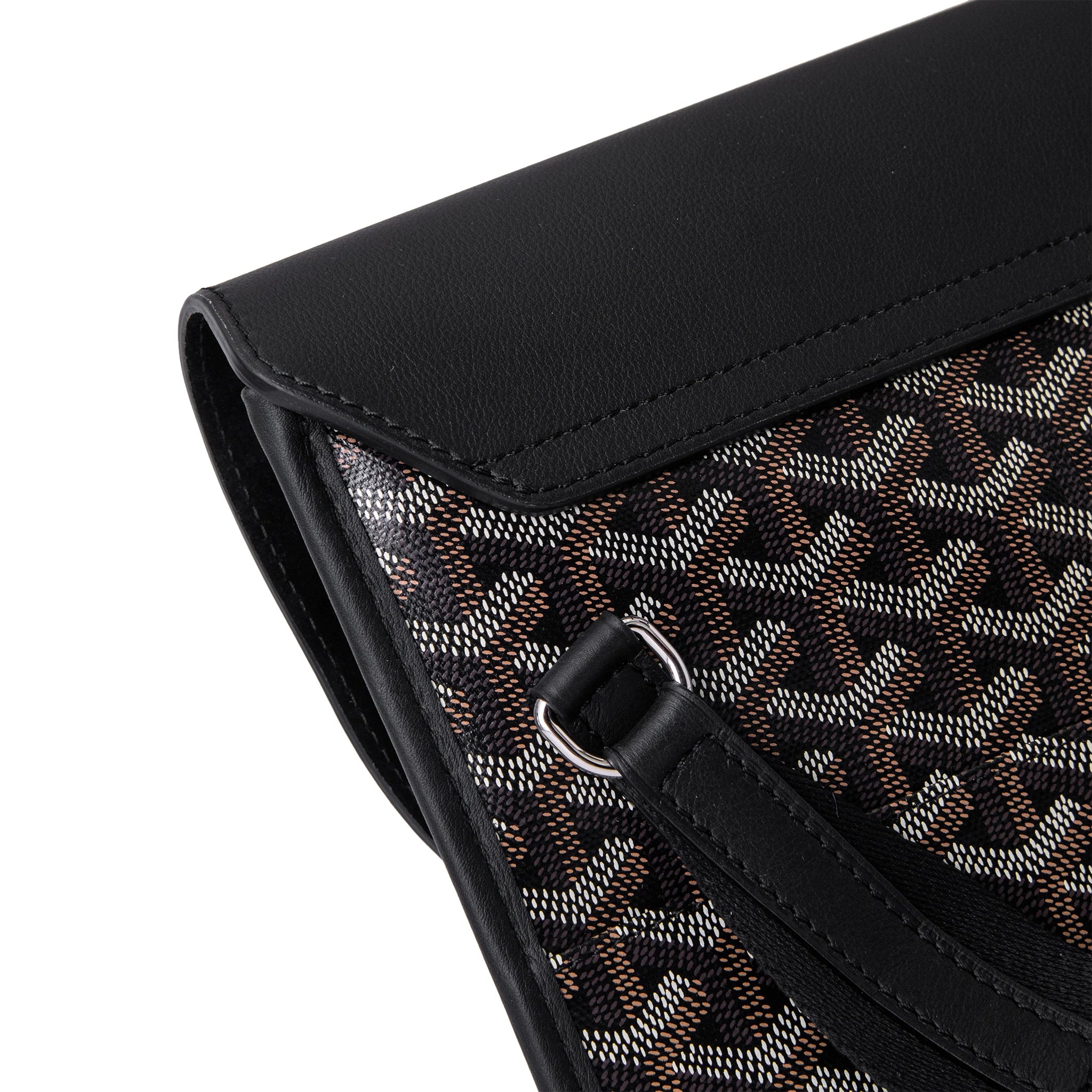 Goyard Coursier Black Messenger Bag for Men & Women - Stylish & Durable Crossbody Bag for Work, Travel & Everyday Use