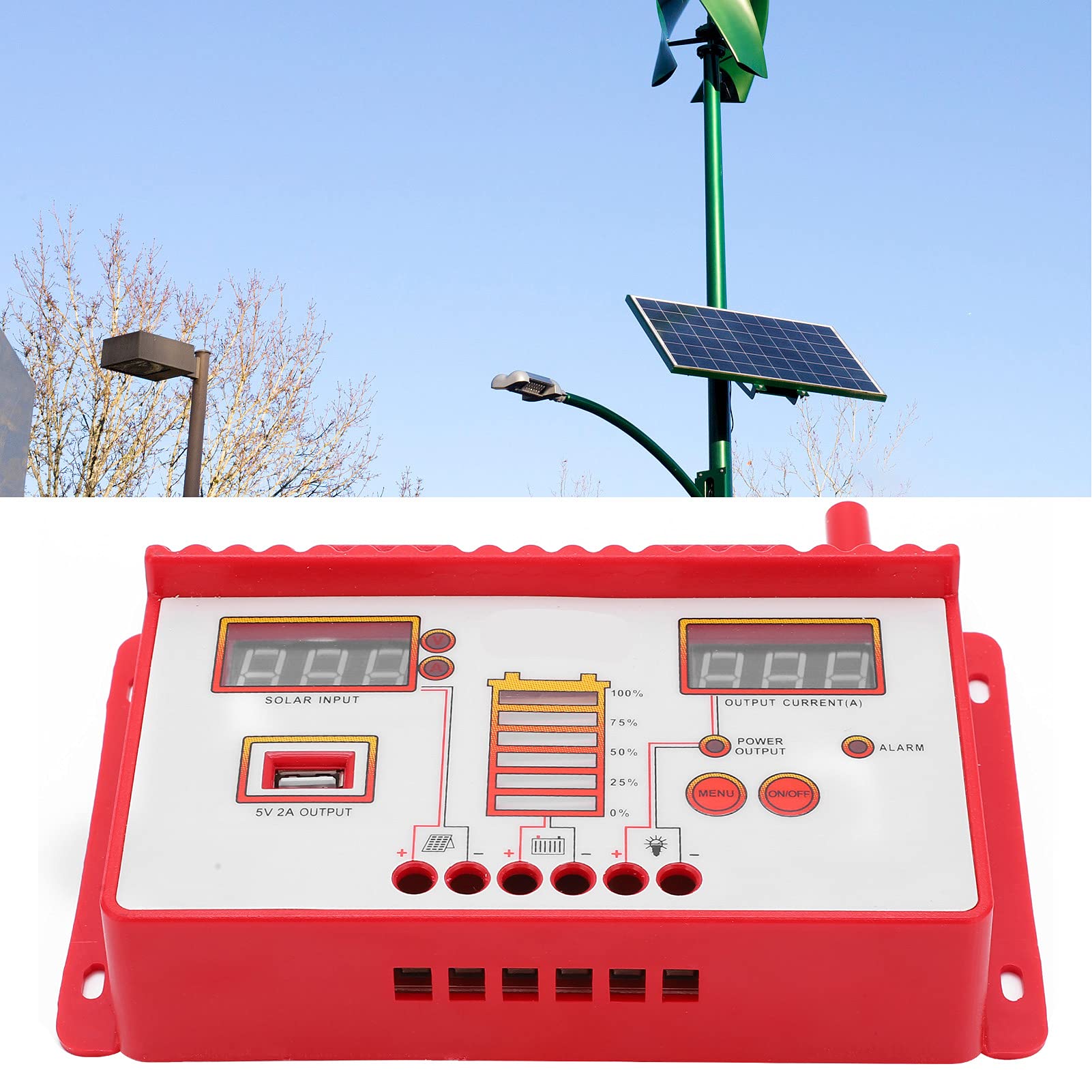 Solar LED Controller - MOSFET Reverse Current for Labs & Factories