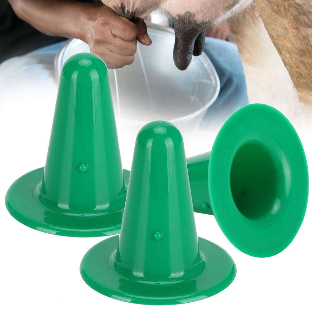 3pcs Plastic Cow Fake Nipples - Hard Sheep Teats for Cattle & Small Animal Milk Feeding (Blue) - Perfect for Calves, Lambs, and Pet Bottle Feeding