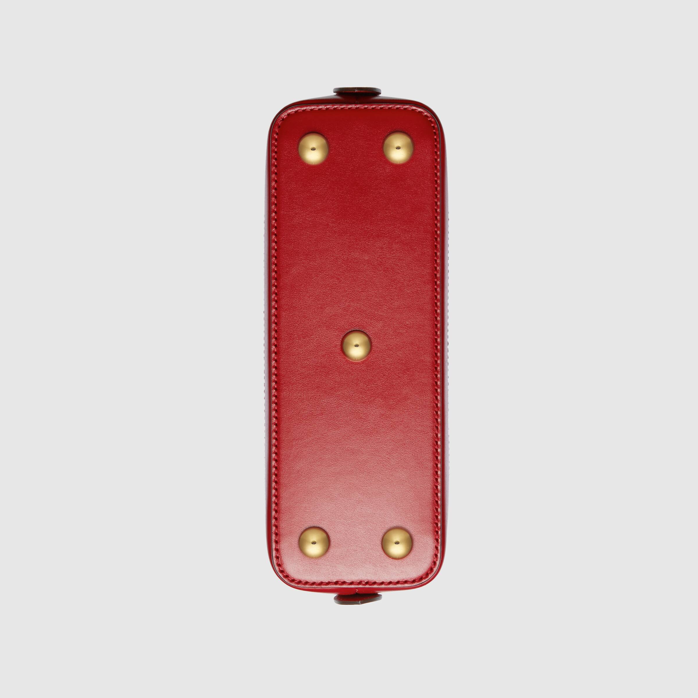Gucci 1955 Horsebit Small Top Handle Bag in Red | Luxury Leather Crossbody Purse for Women | Perfect for Date Night, Office & Special Occasions