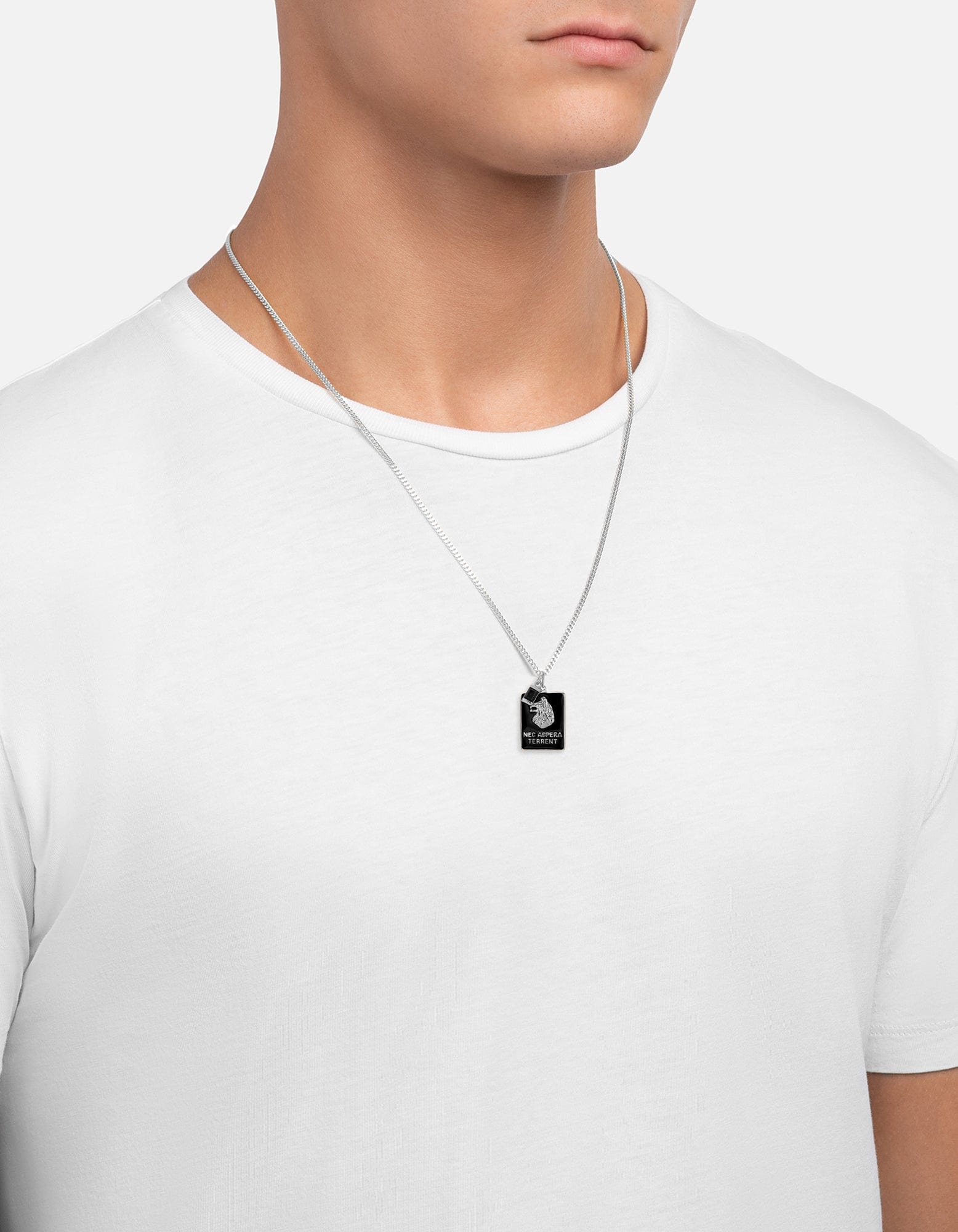 Skoll Onyx Necklace for Men & Women - Sterling Silver Black Onyx Pendant with Adjustable Chain - Perfect for Gifts, Everyday Wear & Special Occasions