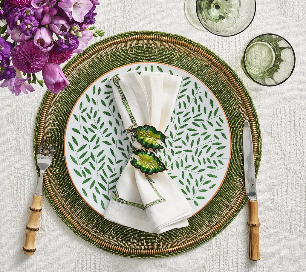 Premium Enamel Placemats Set of 4 - Elegant & Durable Table Mats for Dining, Kitchen, Parties & Home Decor - Waterproof & Heat Resistant
