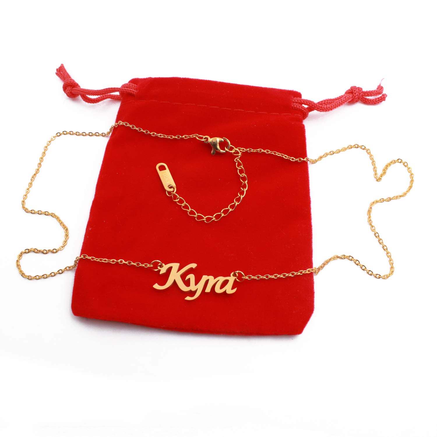 Kyra Name Necklace - 14K Gold Plated Personalized Dainty Necklace for Women | Custom Jewelry Gift for Girlfriend, Mother, Sister & Best Friend | Elegant Gift Box Included | Perfect for Birthdays, Anniversaries & Special Occasions