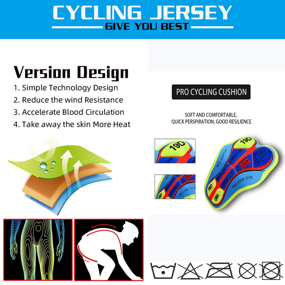 Men's Thermal Fleece Cycling Jersey Set - Long Sleeve Winter Bike Shirt & Backpacking Pants for Cold Weather Riding | Outdoor Cycling & Mountain Biking Gear