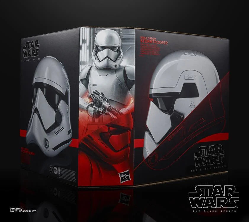 Star Wars The Black Series First Order Stormtrooper 1:1 Scale Wearable Electronic Helmet - Perfect for Cosplay, Collecting & Halloween Costumes