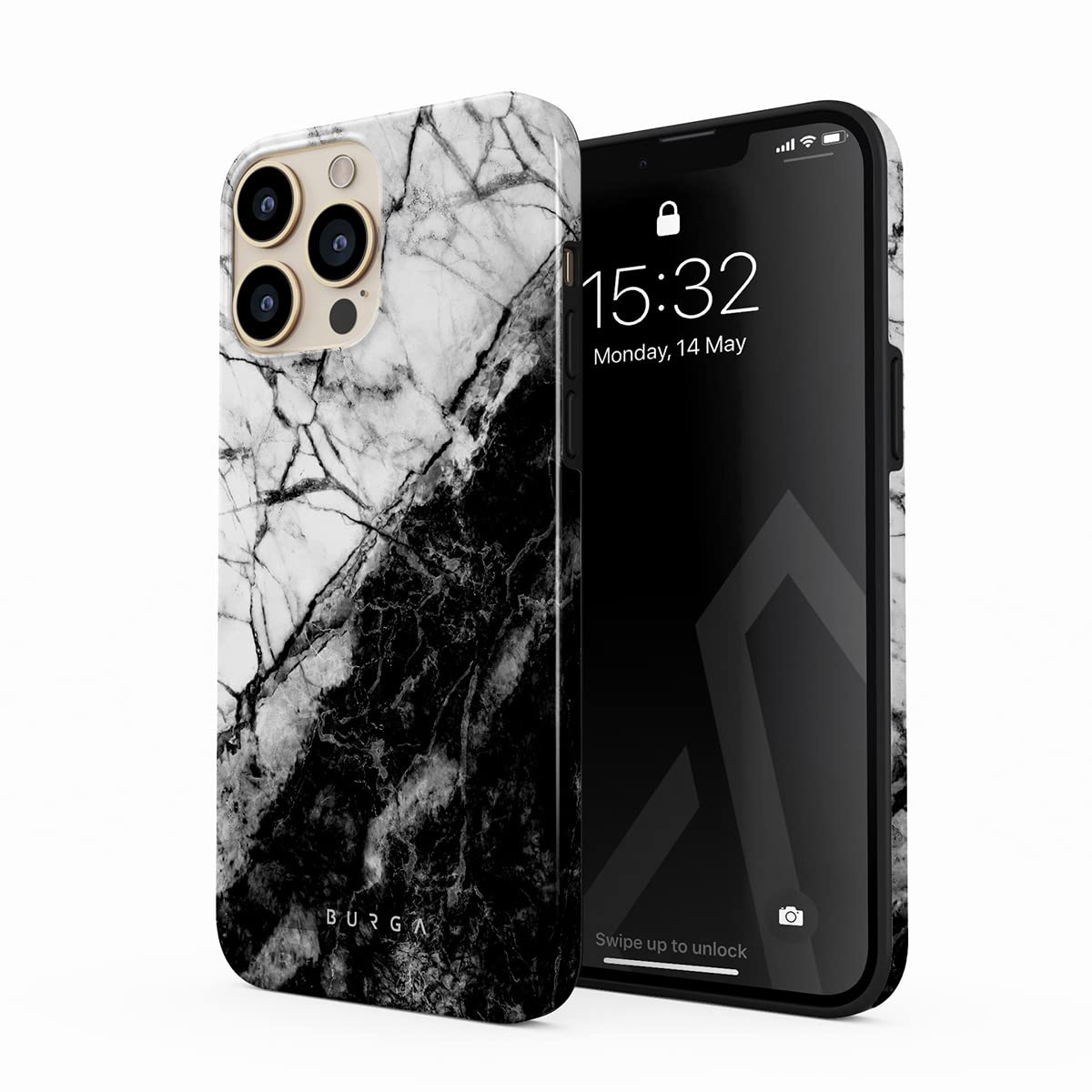 BURGA iPhone 13 Pro Max Case - Trendy Aesthetic Hard Shell Protective Cover with Cute Patterns for Women & Men | Perfect for Everyday Use, Travel, and Style Protection