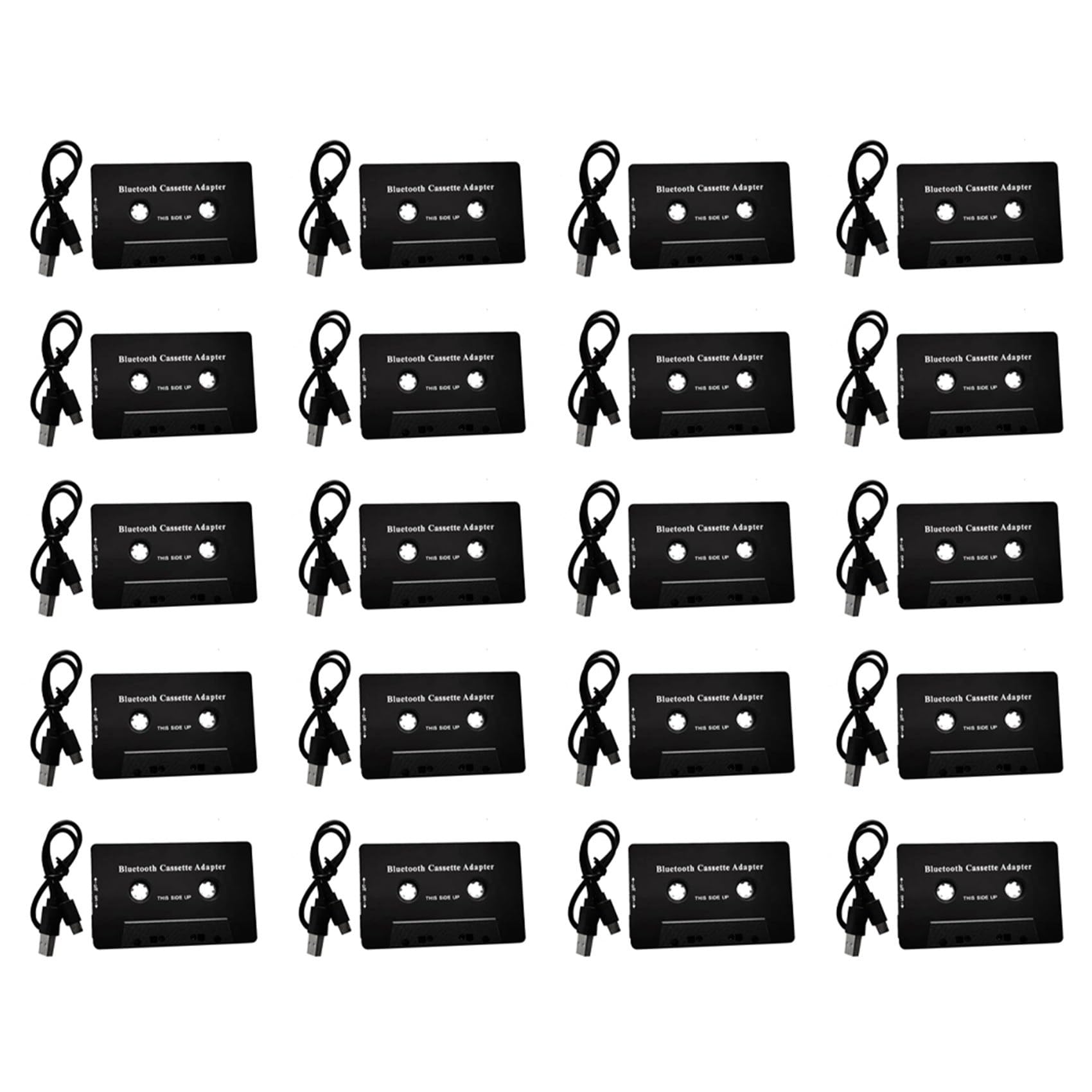 Oikufidu 20X Universal Bluetooth 5.0 Cassette to Aux Adapter with Built-in Mic - Wireless Car Audio Converter for Phone, MP3, CD Player | Perfect for Older Vehicles & Road Trips