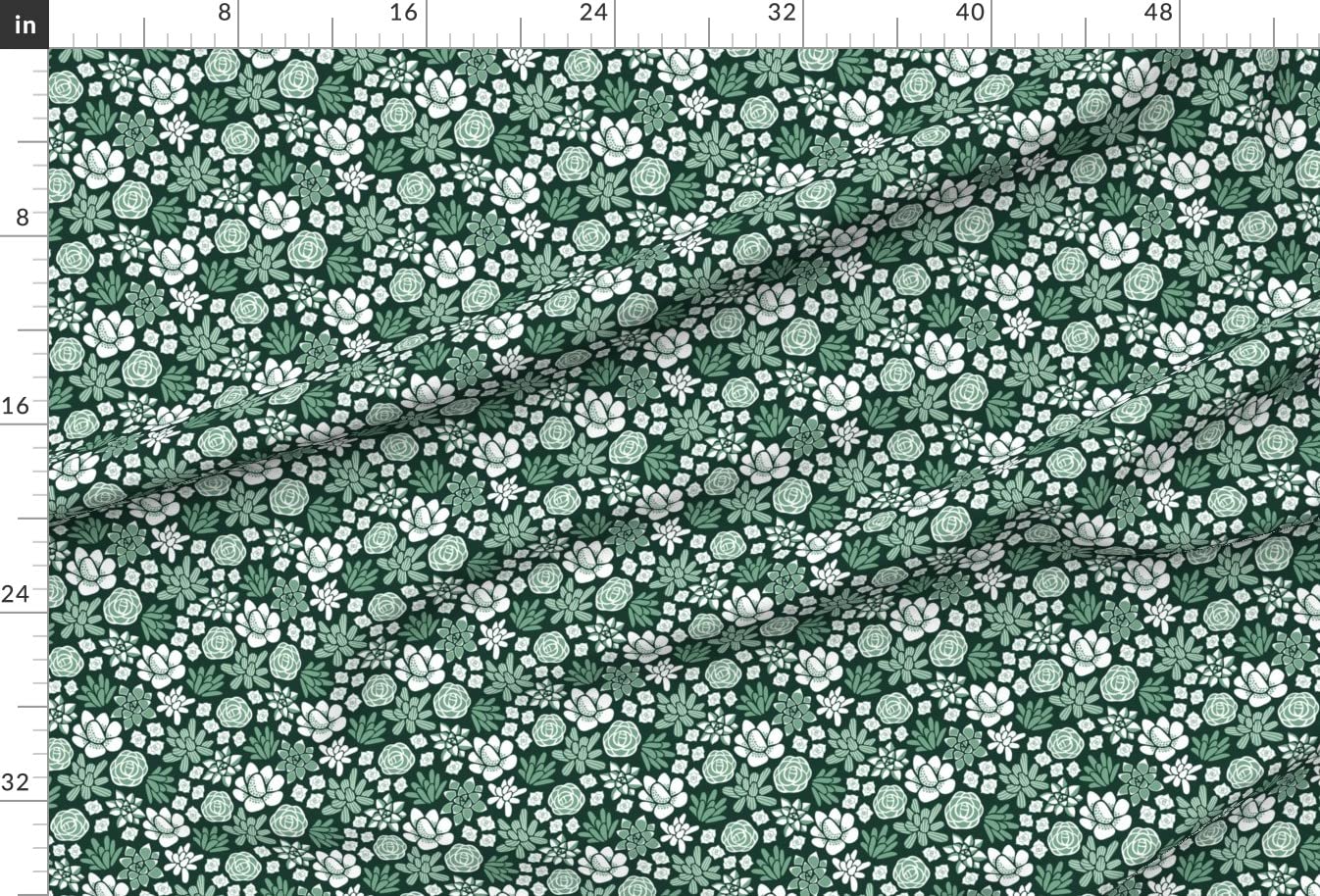Succulent Printed Velvet Fabric by The Yard - Upholstery & Home Decor Fabric for Sofa, Curtains, Pillows | Desert Plants Green Pattern Bottomweight Apparel Material | Perfect for DIY Crafts, Dressmaking, and Interior Design Projects