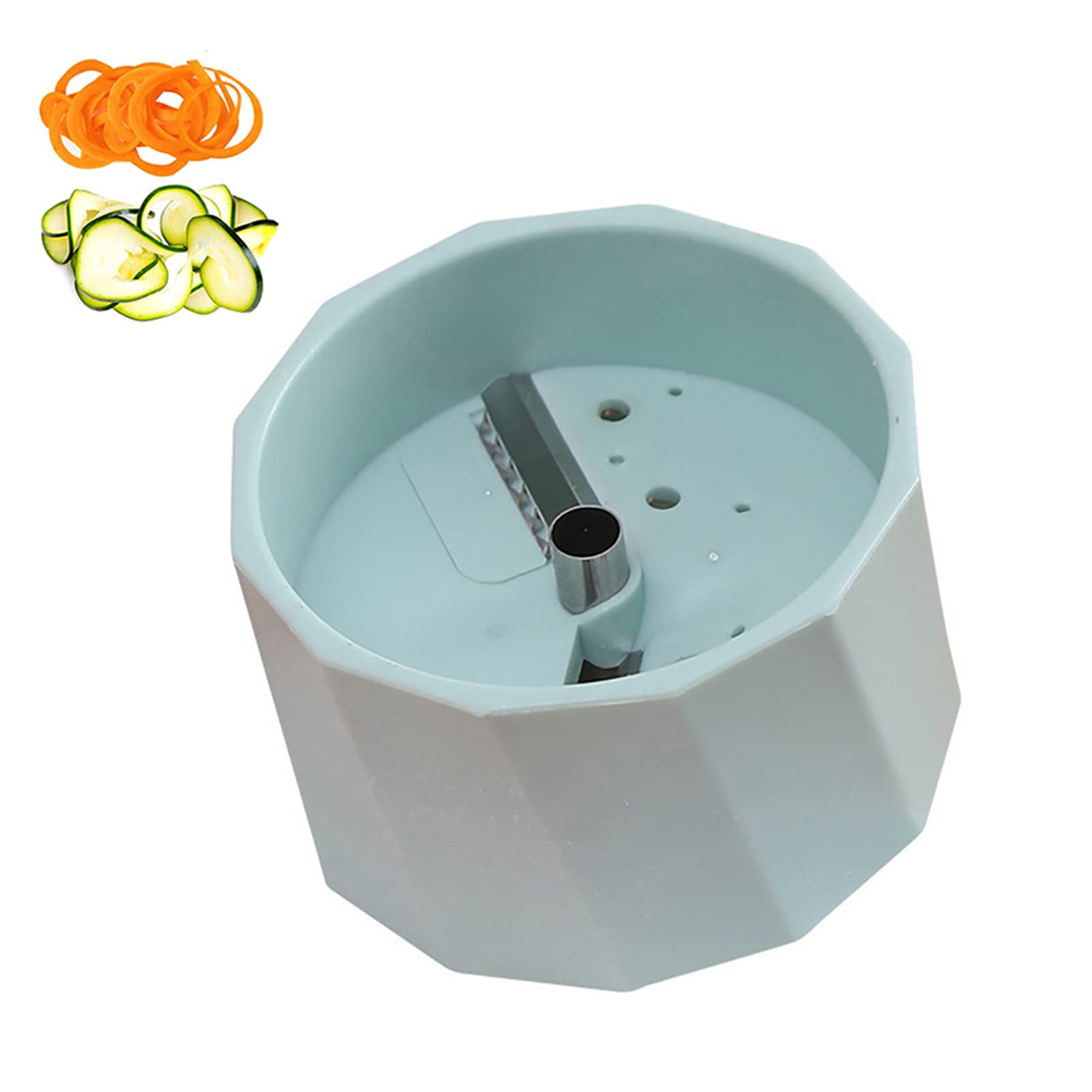 Mini Spiralizer for Vegetables - Handheld Zucchini Noodle Maker & Zester - Perfect for Carrots, Radish, Cucumber - Create Healthy Zoodles for Salads, Pasta & Meal Prep