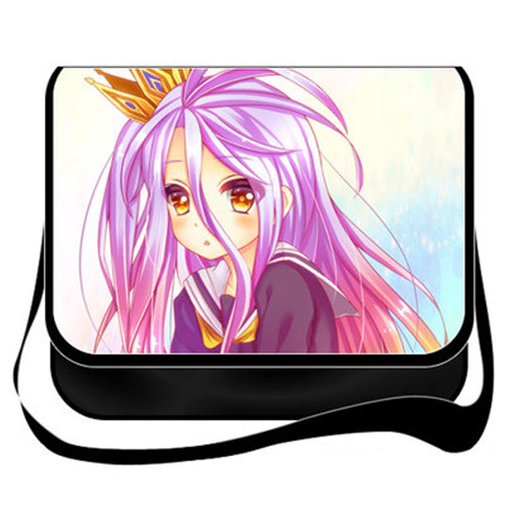 No Game No Life Anime Messenger Bag - Stylish Crossbody Tote for Students & Cosplay