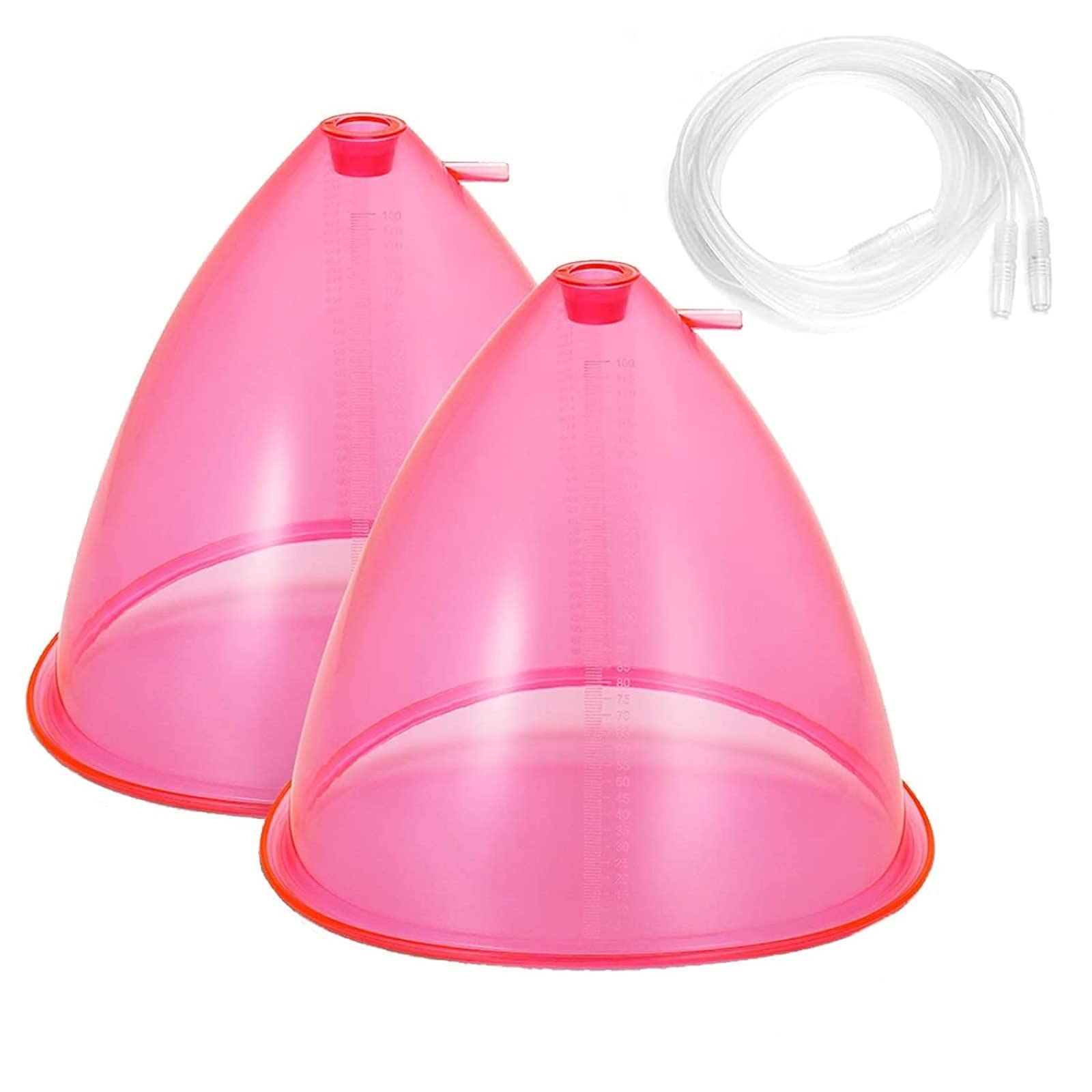 180ML Large Capacity Vacuum Suction Cup for Buttocks Lift & Body Massage - Pink Cupping Therapy Accessories for Women - Perfect for Home Spa, Cellulite Reduction & Relaxation Therapy