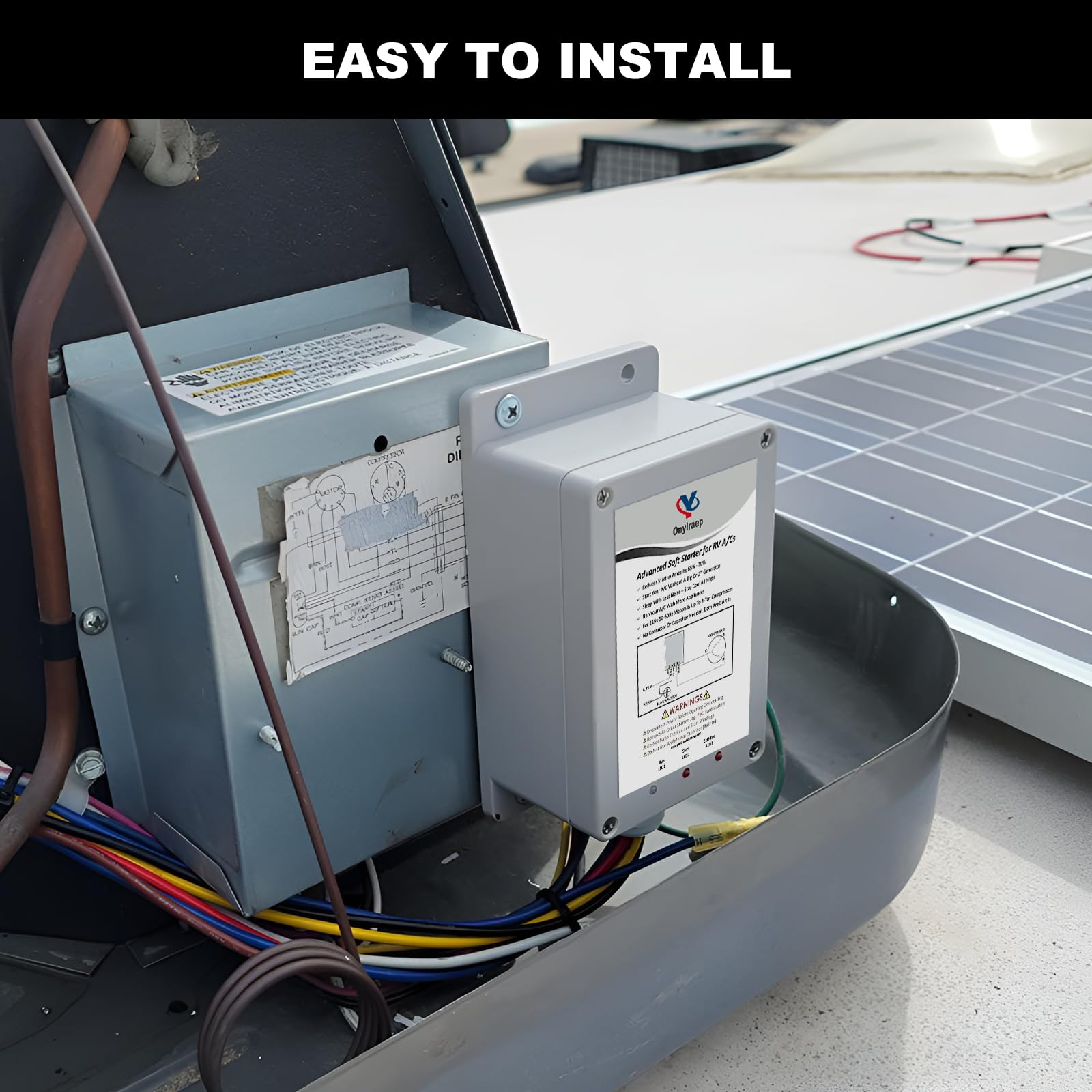 RV Air Conditioner Soft Start Kit - Easy Start for RV AC & Appliances, Works with Small Generators | Perfect for Camping, Boondocking & Off-Grid Power Solutions