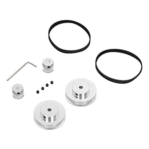 High-Quality 20-60 Teeth Synchronous Wheel & Timing Pulley Set - Durable Oxidation Treated for Milling Machines & VORON 2.4 3D Printers | Perfect for CNC Machinery, Industrial Equipment & DIY Projects