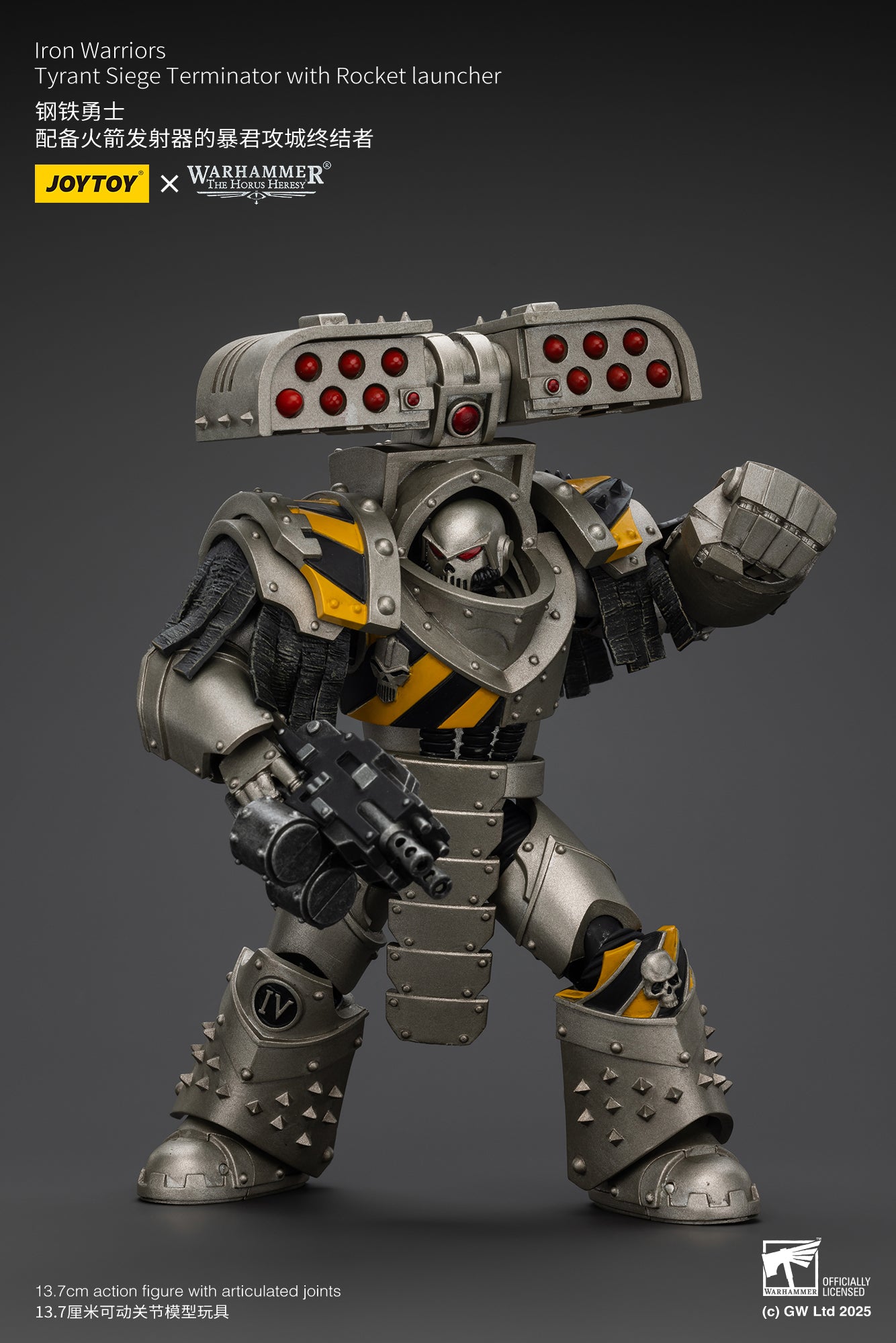 Pre Order 1/18 JOYTOY Warhammer The Horus Heresy Iron Warriors Tyrant Siege Terminator Action Figure Set - Perfect for Collectors, Warhammer 40K Fans & Tabletop Gaming Enthusiasts