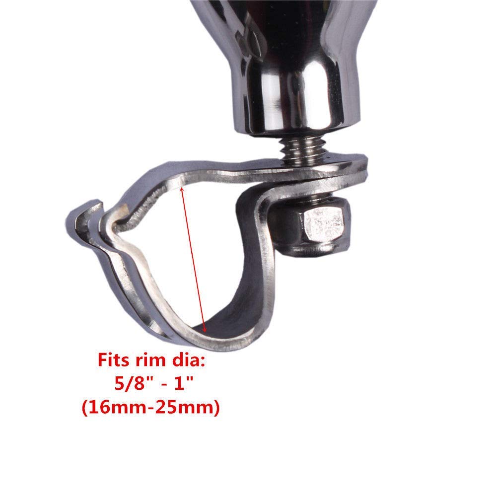 316 Stainless Steel Marine Boat Steering Wheel Knob - Heavy Duty Swivel Spinner for Smooth Maneuvering | Perfect for Fishing Boats, Yachts & Water Sports (Model 7300S1)