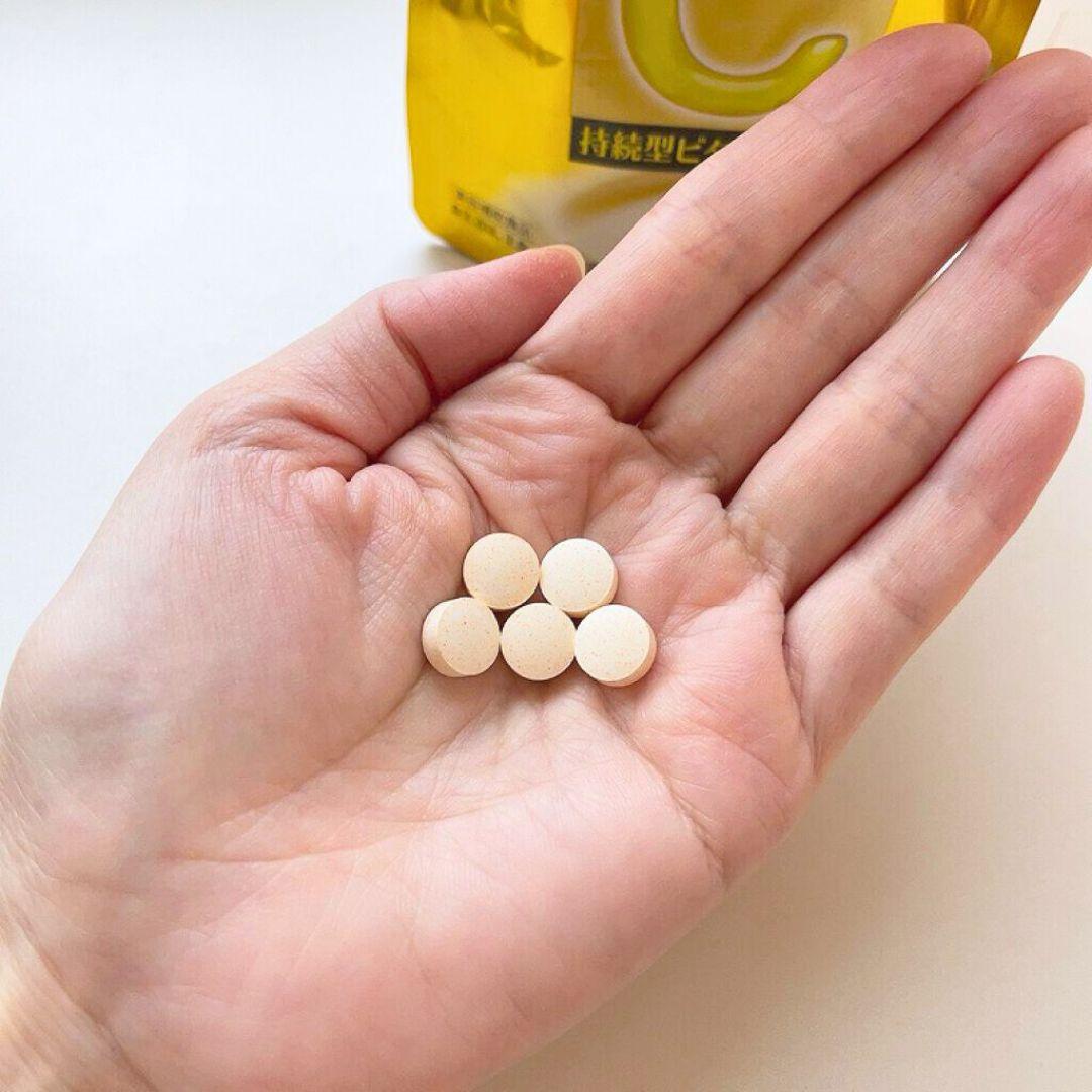 Melano CC Sustained Release Vitamin C 100 Tablets - 20 Day Supply for Skin Brightening & Dark Spot Reduction | Daily Antioxidant Supplement for Glowing Complexion