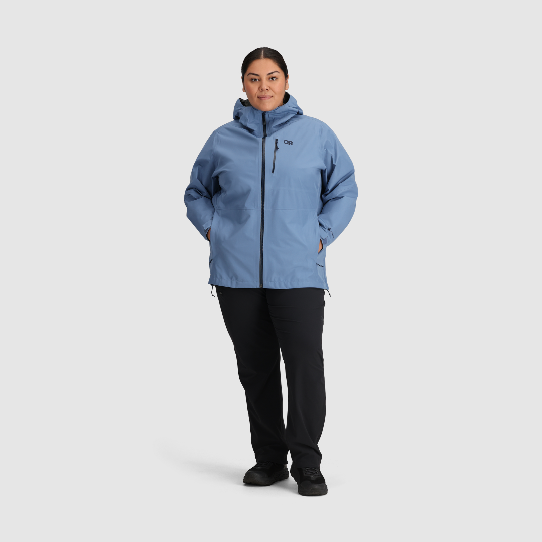 Aspire II Jacket for Women - Lightweight Waterproof Windbreaker with Hood - Perfect for Hiking, Running & Outdoor Activities